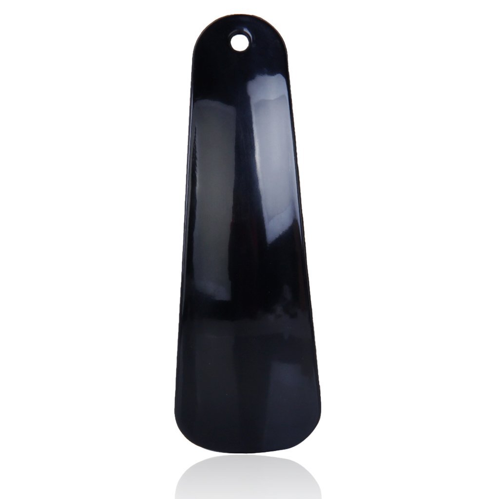 Chausse-pied En Plastique Robuste - 12 Cm, Noir, Pour Enfiler Facilement Les Chaussures