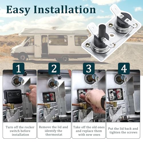 Image of 232282 Hot Water Heater Thermostat Replacement for Suburban T-Stat 12V