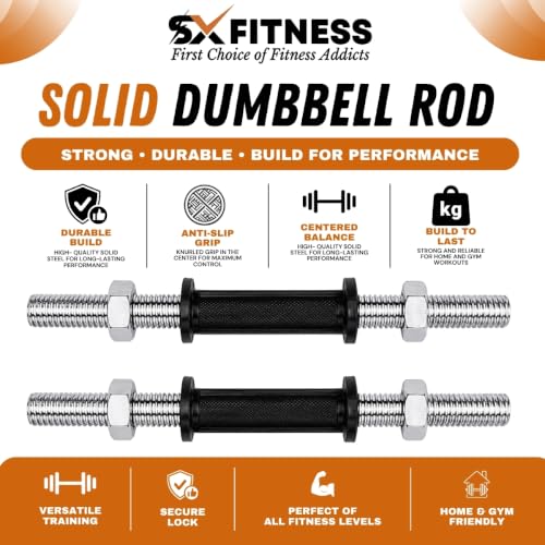 Image of Home Gym Combo, Home Gym Set, 14 Kg Rubber Weight Plates (2.5Kg X 4 Plates + 1Kg X 4 Plates) with Solid Dumbbell Rod, 3Ft Plain Rod and Accessories