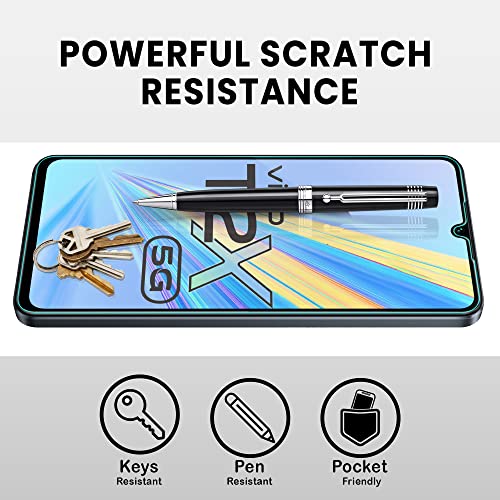 Image of ArmourPro Tempered Glass for Vivo T2X - 9H Screen Protector with Black Border, Anti Scratch, Edge-to-Edge Coverage, HD Clarity, Smooth Touch, Case Friendly | Black