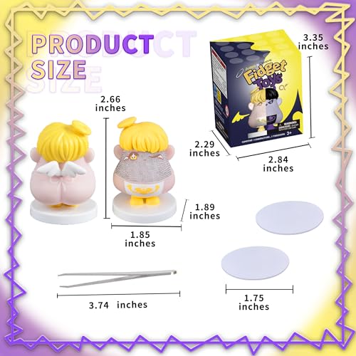 Angel Pulling Hair Fidget Toy for Halloween Christmas Party Favors Trichotillomania Picking Gag Gifts,Shaking Bobblehead Dashboard Car Accessories Dashboard Decorations Men&Women Birthday Gifts