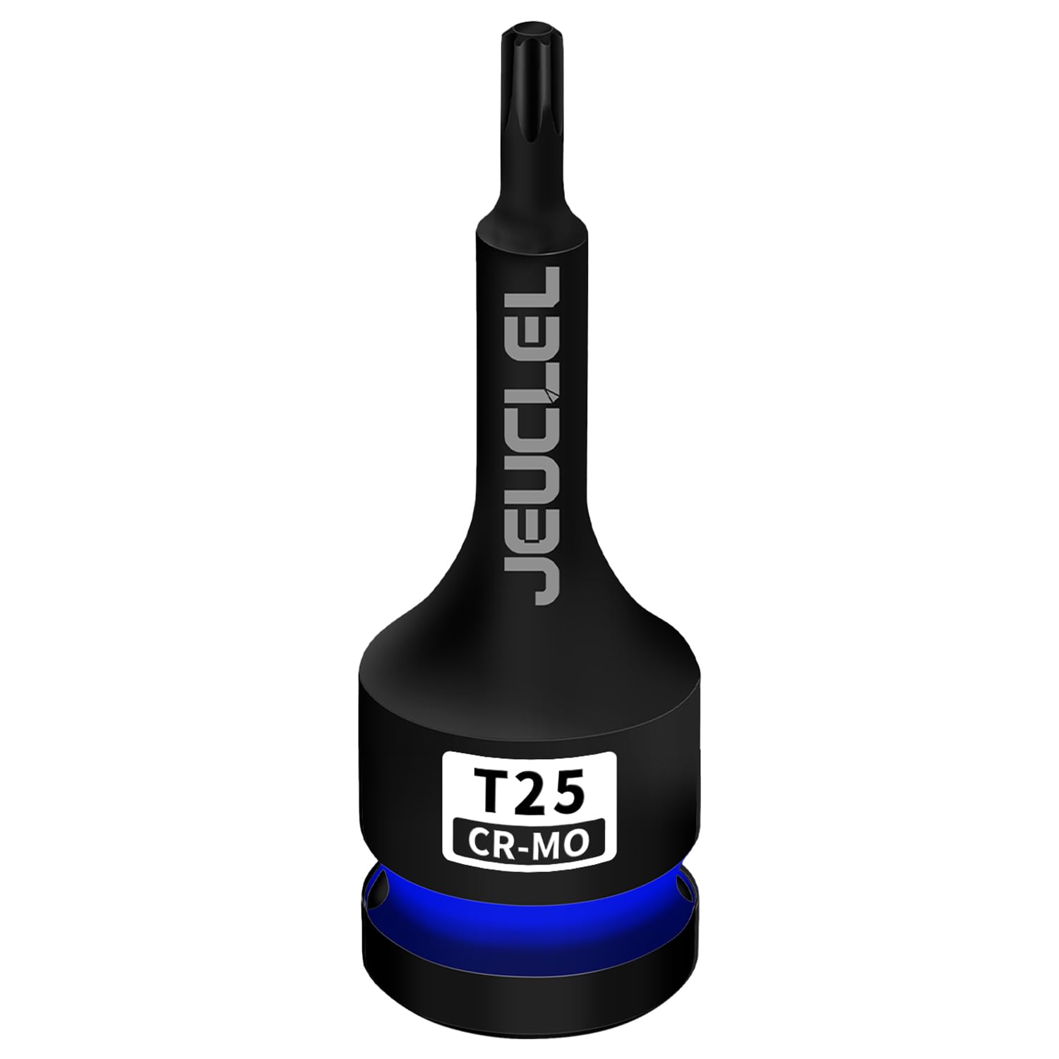 JEUCLEL T25 Torx Star 6 Point Impact Bit Socket, T25 1/2-Inch Square Drive 3-Inch Long Torx Socket, Cr-Mo Steel Lengthen Screwdriver Adapter Tool — image 1