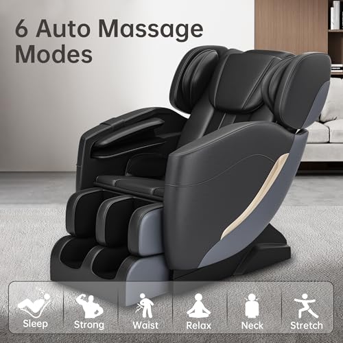 2024-Massage-Chair-Full-Body-Zero-Gravity-Massage-Chair-with-Auto-Modes-8-Fix-Point-Rollers-Bluetooth-Foot-Massage-Heating-Function-Black-and-Gray