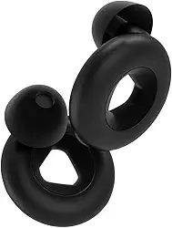 Protetor de Ouvido Abafador Som Para Prática de Esportes Domir Estudos Redução Sonora (Preto)