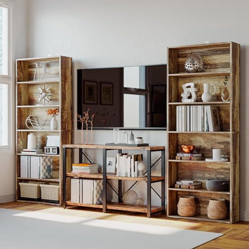 Image of IRONCK Bookshelves and Bookcases Floor Standing 6 Tiers Display Storage Shelves 70 in Tall Bookcase Home Decor Furniture for Home Office, Living Room, Bed Room
