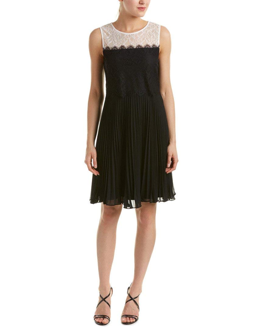 Women's Astrid Lace Chiffon Pleated Dress