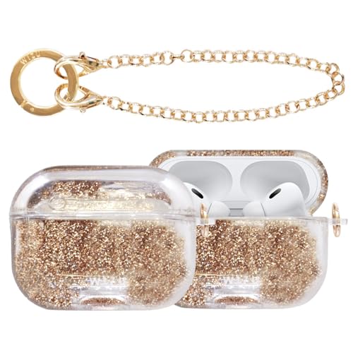 wizu (�E�B�Y���[) AirPods Pro ��2���� / ��1���� �P�[�X �X�g���b�v�t�� ���L�b�h ���L�b�h�P�[�X �G�A�[�|�b�Y �v�� Gold