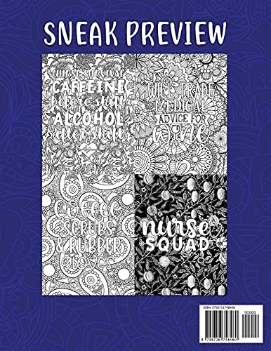 First I Drink The Coffee Then I Save The Lives, Adult Colouring Book For Nurses: 30 funny sarcastic