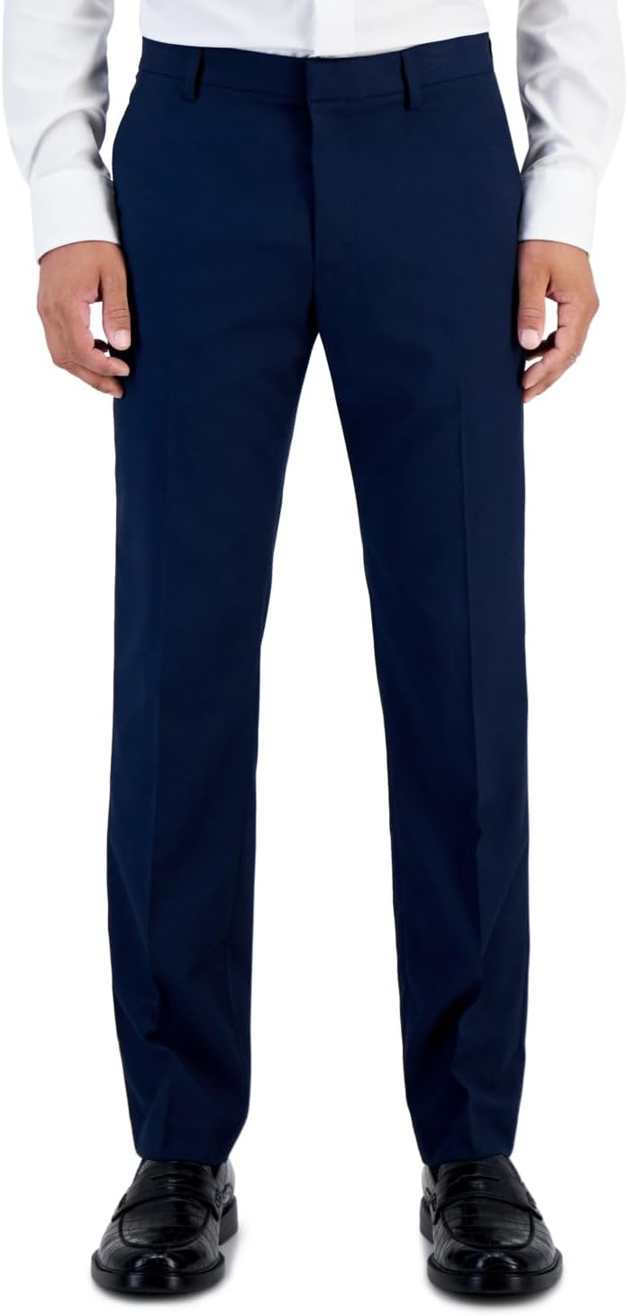 Perry Ellis Men's Slim Fit Stretch Active Waistband Dress Pant