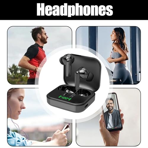 Wireless Earbuds Noise Cancelling, Long Playtime Earbuds, Noise Cancelling In-Ear Earphones, Built-In Microphone Earbuds, Sports Workout Earphones, Clear Calls Wireless Earphones, Noise Canc - Afbeelding 6