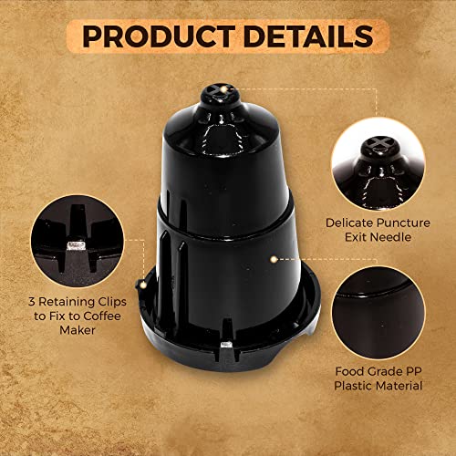 Hakano Replacement For Keurig Holder Part With Exit Needle, Compatible K-Elite, K-Café, K-Slim, K-Mini, K-Supreme, K-Duo, K-Select, K-Express, K-Compact, & Classic Models - Coffee Makers #TOP3
