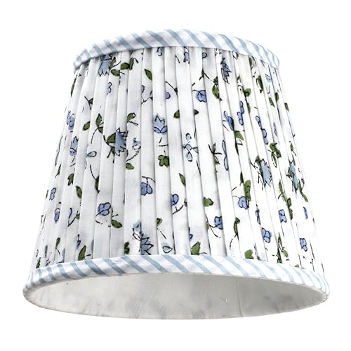 Ridhi Powder Blue Floral Pleated Shade