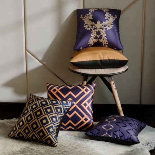 Image of Stoa Paris Cushion Cover Set of 5, Home Decor for Sofa, Bed & Living Room, Digital Printed Cushion Cover 16 Inch x 16 Inch, Soft Touch Finish, Hidden Zip Closure, Ophelia's Legacy - Ophelia