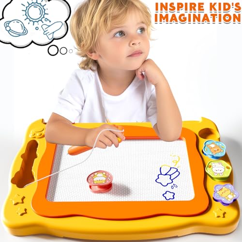 Large Magnetic Drawing Board Toddler Toys for 2 3 4 5 6 Year Old Kids Girls Boys - Image 3