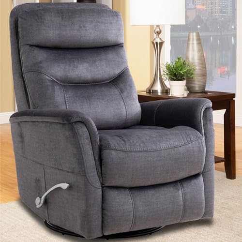 Sillón reclinable giro 360° color gris miniatura 2