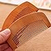 2 Pcs Burlywood Natural Peach Wood Comb Close Teeth Anti-static Beard Hair Wooden Beauty Massage Detangling Tools Care Accessories Hair Combs