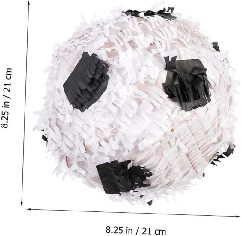 MERRYHAPY 2Pcs Soccer Ball Pinata with Stick Paper Sports Ball Pinata Ornament for Football Birthday Party Decoration Sports Themed Soccer Party Supplies for Adults