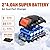 SENIX 2X2 40V Max Cordless Snow Shovel, 13" Width, 6" Depth, 20Ft Max Throw Distance,Variable Speed, Plows 375lbs/Min, 8000mAh Batteries and Charger