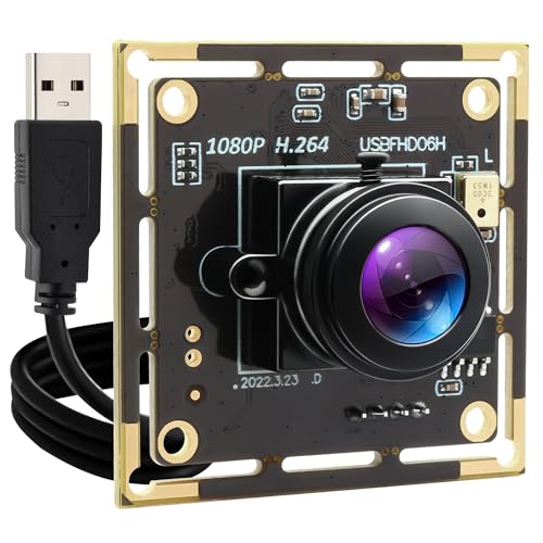 QILOVE 1080P Fisheye USB Webcam with Microphone