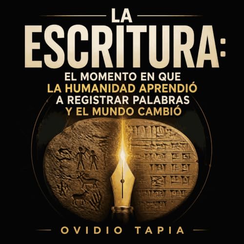 『La escritura: El momento en que la humanidad aprendi&oacute; a registrar palabras y el mundo cambi&oacute;』のカバーアート