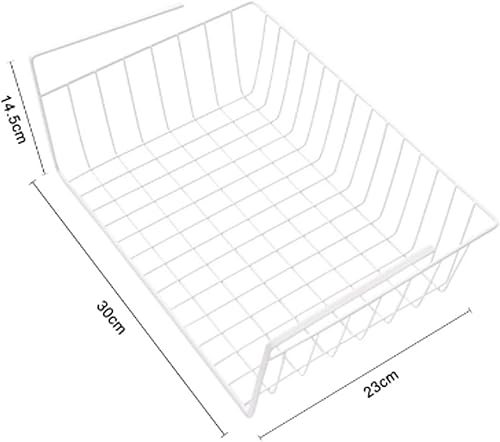 Miniatura 3 de KNFUT Shelves, Large Capacity Under Hanging Basket Metal Kitchen Closet Organizer for Desk and Book Shelf Under Hanging Basket