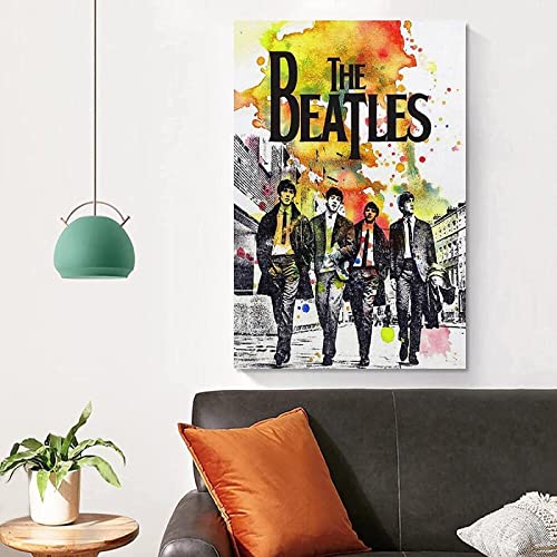 JDDPMD Tableau sur Toile Abstrait The Beatles Rock Band Affiche Décorative Salon Chambre Peinture 30x50cm sans Cadre - Les Beatles, Paul McCartney, John Lennon, RIngo Starr, George Harrison JDDPMD Tableau sur Toile Abstrait The Beatles Rock Band Affiche Décorative Salon Chambre Peinture 30x50cm sans Cadre – Image 4
