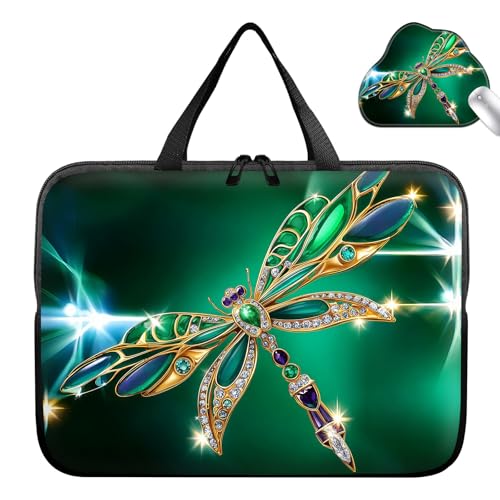 Funda resistente para portátil 15.6 pulgadas Emerald Dragonfly miniatura 1