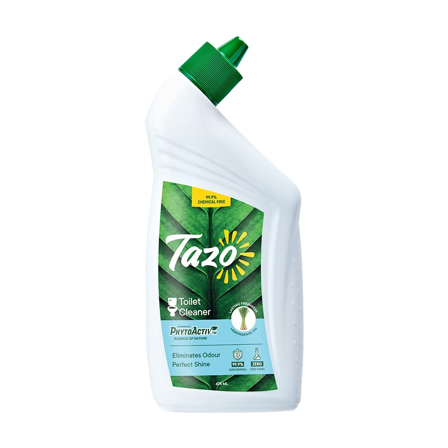 Tazo Toilet Bowl Cleaner Liquid (475ML, Pack of 1), Biodegradable & Plant Powered Toilet Stain Remover, Heavy Duty Advanced Disinfectant, Kills 99.99% Germs, Baby & Pet Safe (B0CGV6QTFQ) Amazon Price History, Amazon Price Tracker