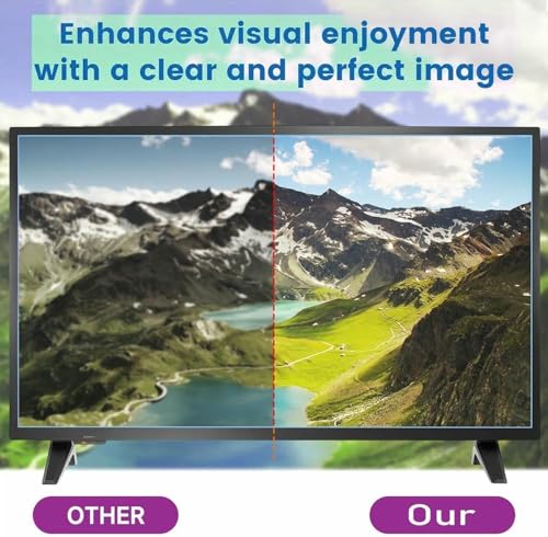 Pellicola protettiva opaca antiriflesso per monitor da 40-50" - Filtro antigraffio per alleviare l'affaticamento degli occhi e ammorbidire la luce per interni ed esterni