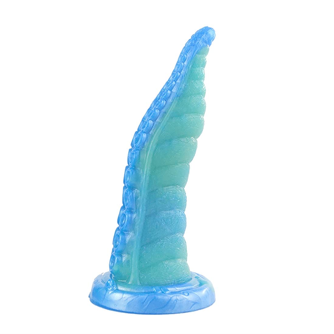 Tentalce Sucker Anal Training Dildo, Pointed Anal Dilator Dildo, Lifelike Women Dragon Dildo Flexible Silicone Suction Cup - S - S