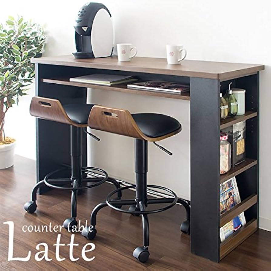 Amazon｜宮武製作所 カウンターテーブル Latte（ラテ） 幅120×奥行き