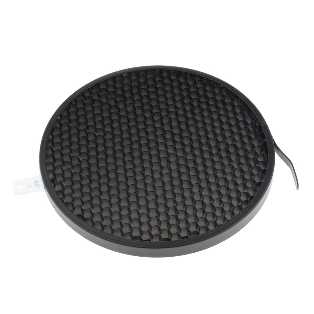 60 Degree Honeycomb Grid Compatible with 7-Inch Reflector Diffuser Lamp Shade, Fit Compatible with Bowens Mount Studio Strobe Flash Speedlite Black-picture-28