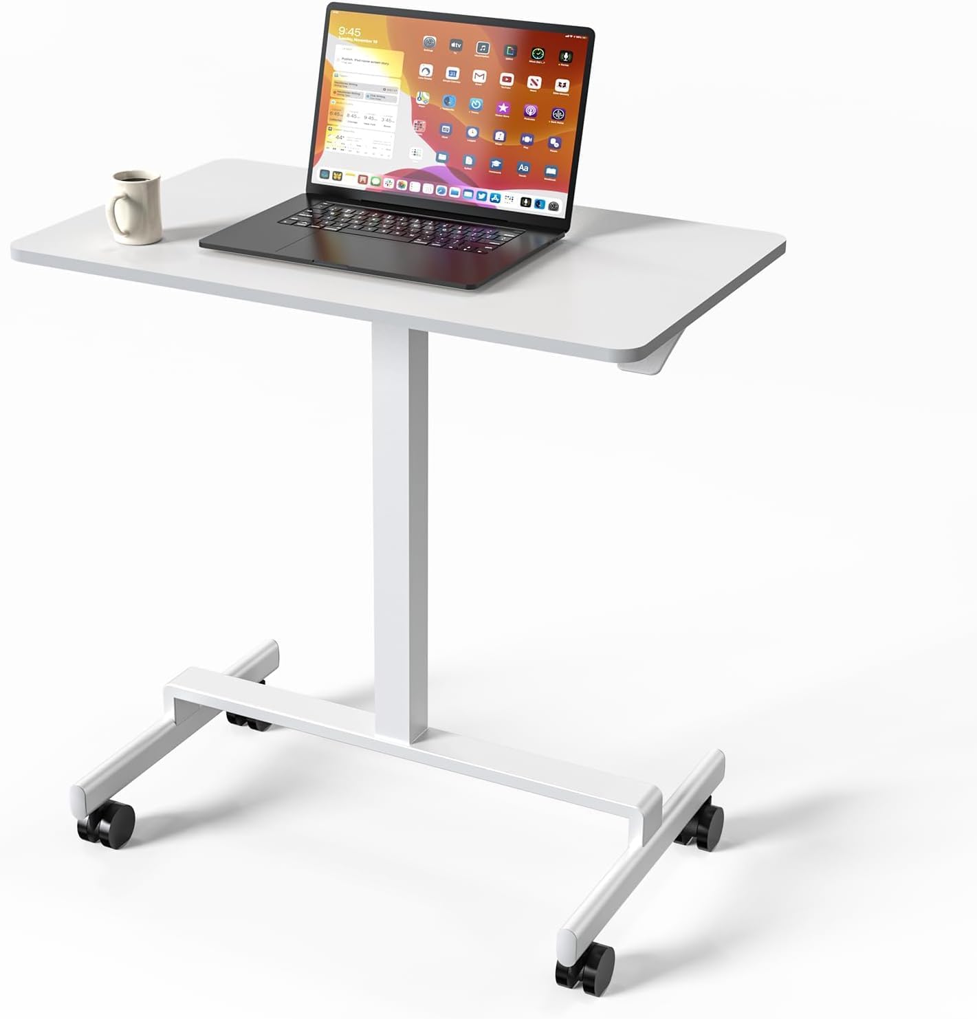 Under Desk Walking Pad - 3.0HP Portable Treadmill with Removable Handle Bar, Compact Foldable Walking Machine for Home Office & Small Spaces, 14.96" x 37.4" Running Belt, 300 lbs Capacity