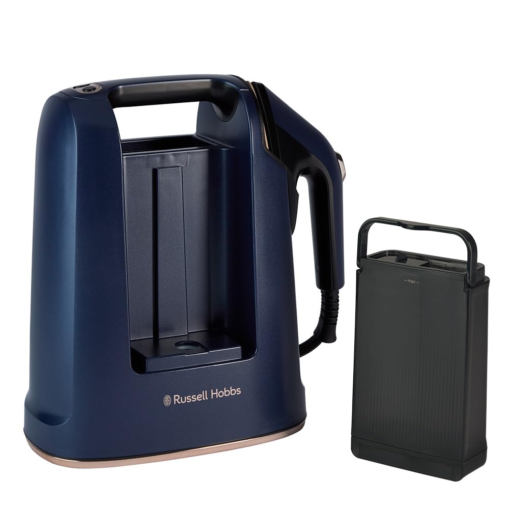 Russell Hobbs Plancha Vertical [2 en 1: Plancha y Vaporizador] Steam Genie Maestro (1700W,20g/min) 2 Accesorios: Delicados y Tapicería,Placa Cerámica,Depósito 750 ml,Almacenaje Integrado, 27600-56