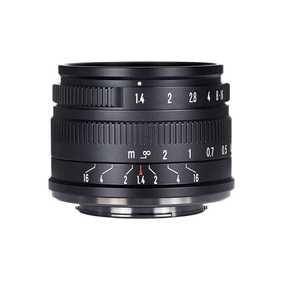 7artisans Objectif d'appareil photo F1.4 APS-C 35 mm - Mise au point manuelle - Grande ouverture - Compatible avec les caméras électroniques sans miroir de Sony