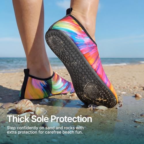 Image of Water Shoes for Women Men Quick-Dry Aqua Socks Swim Beach Outfits Barefoot | Yoga Exercise Wear Sport Accessories Pool Camping Must Haves River Hiking Youth Adult