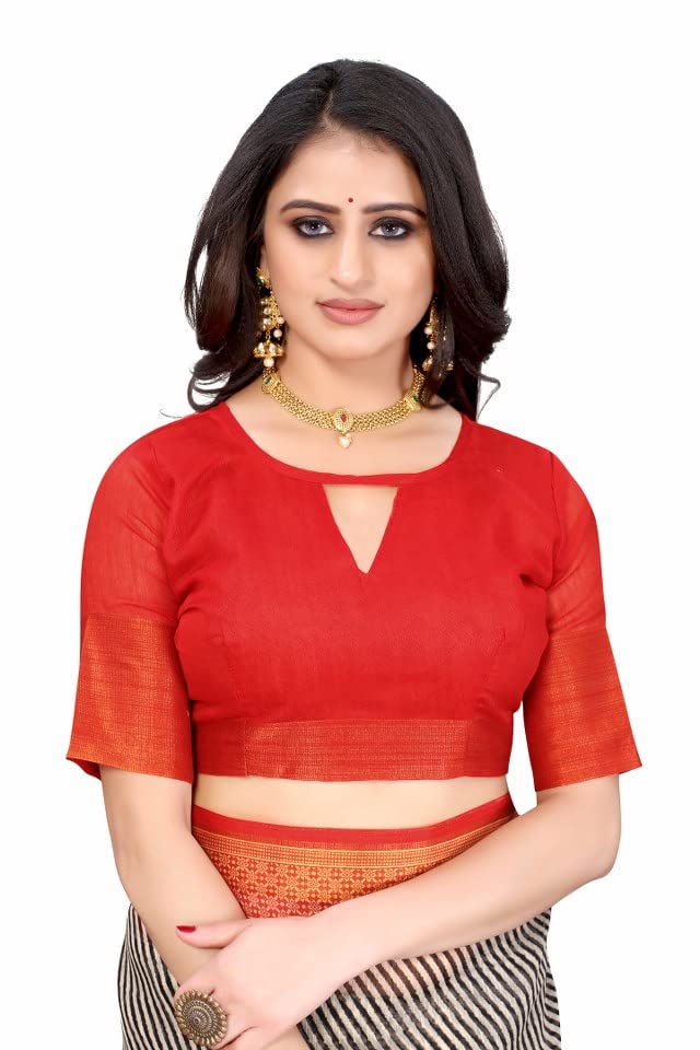 Image of Tarshika Women's Jacquard Linen Saree