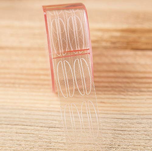 200Pairs(400Pcs) Non Sticky Breathable Lace Mesh Eyelid Tape Natural Invisible Double Eyelid Sticker Big Eye Decoration Instant Lift Eye Lid Perfect for Hooded Droopy Uneven Mono-eyelids Small Eyes - Thumbnail 6