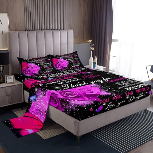 Erosebridal Motivational Quotes Bed Sheet Set