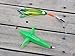 Lobo Lures Add-a-Bird Daisy Chain 400 lb Leader & 750lb Corkscrew Swivel Trolling Lure (Green Glow/Green & Yellow)