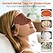 2-in-1 Herbal Self-Heating Steam Eye Mask for Puffy Eyes and Dark Circles. Warm Compress for Stress and Eye Fatigue Relief, Travel Essentials for All Ages