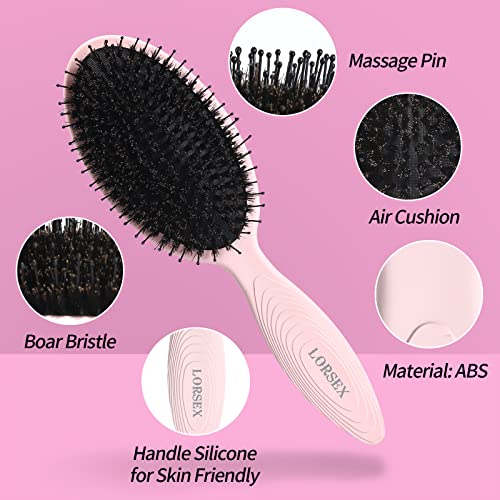 LORSEX Confezione da 2 spazzole per capelli