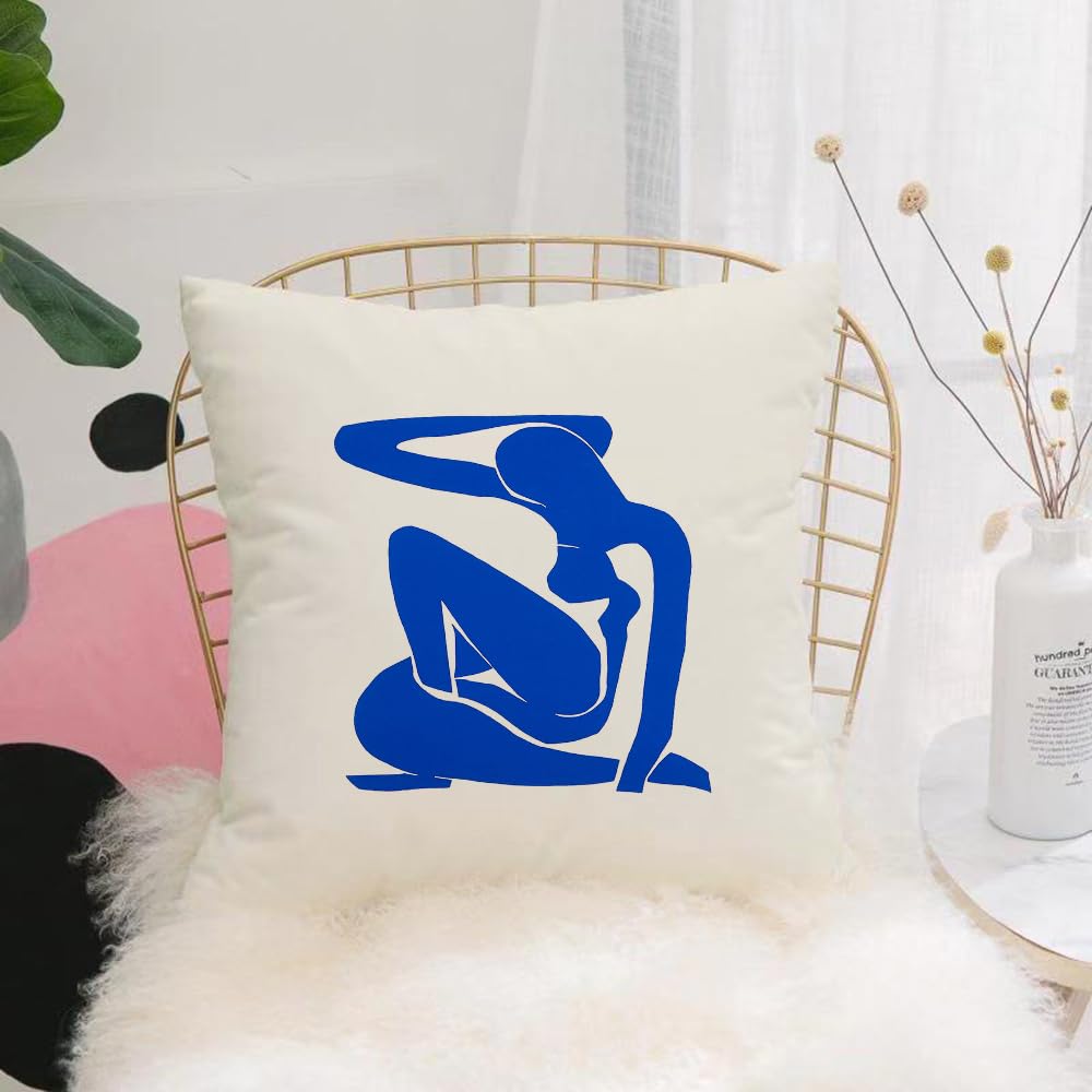 Hyosxw Women's Body Texture. Matisse Style. Pastel S - A7 Cushion Cover,Throw Pillow Case Home Decorative For Living Room Bedroom Sofa Chair 18X18 Inch, Body Texture. Matisse Style. Pastel Shades. Design For Wallpaper Wall De,Pillowcase 45X45cm