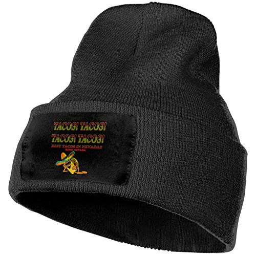 William Bacon ¡Tacos! ¡Tacos! Sombreros de Punto Gorros de Gorro de Invierno cálido Gorro de Punto de esquí elástico para Hombres y Mujeres