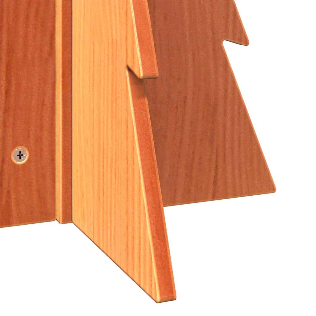 Árbol de Navidad de madera maciza de pino de 69,5 cm