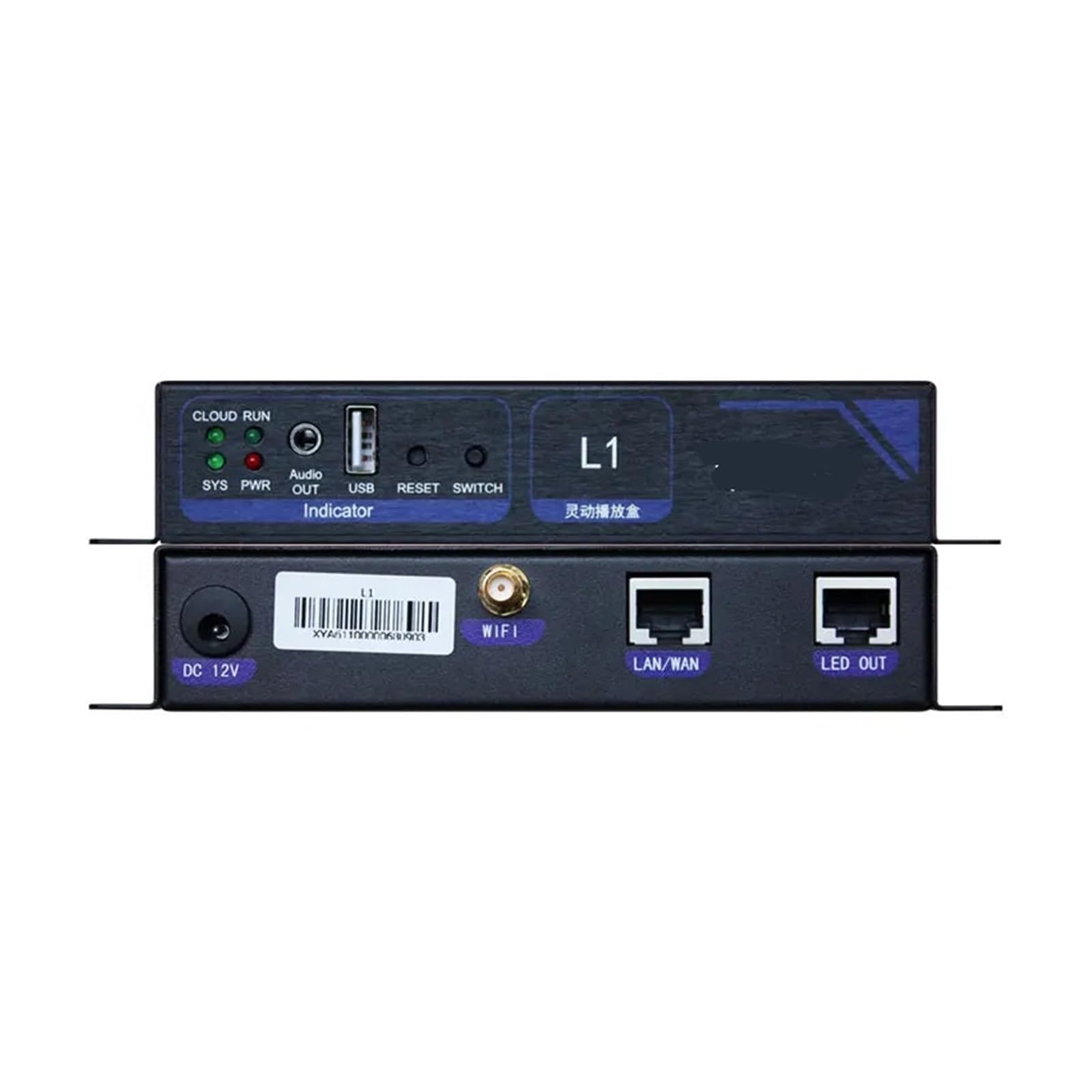 L1 L2 odtwarzacz LED system sterowania wideo Box WiFi USB z RV908M32 RV901D (L1)