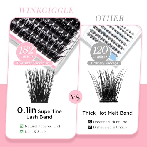Image of 200D Fluffy Lash Clusters 182pcs, Volume Eyelash Clusters