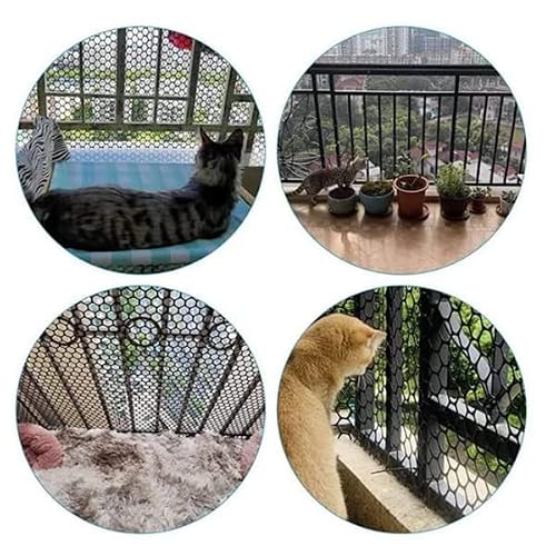 Garden Netting Poultry Net Garden Mesh Fencing Garden Fencing Net Poultry Fence Chicken Wire Fence Poultry Netting For Chicken (0.4Mx4M=1.3Ftx13.1Ft, Black) #TOP2