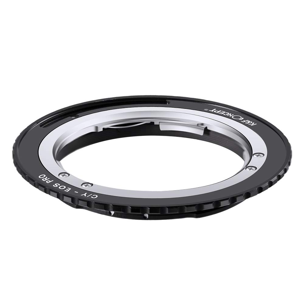 K&F CONCEPT C/Y-EOS PRO Objektivadapter Contax Yashica Objektiv Adapterring kompatibel mit Canon EF (EOS) Kamera mit Mattierungslack