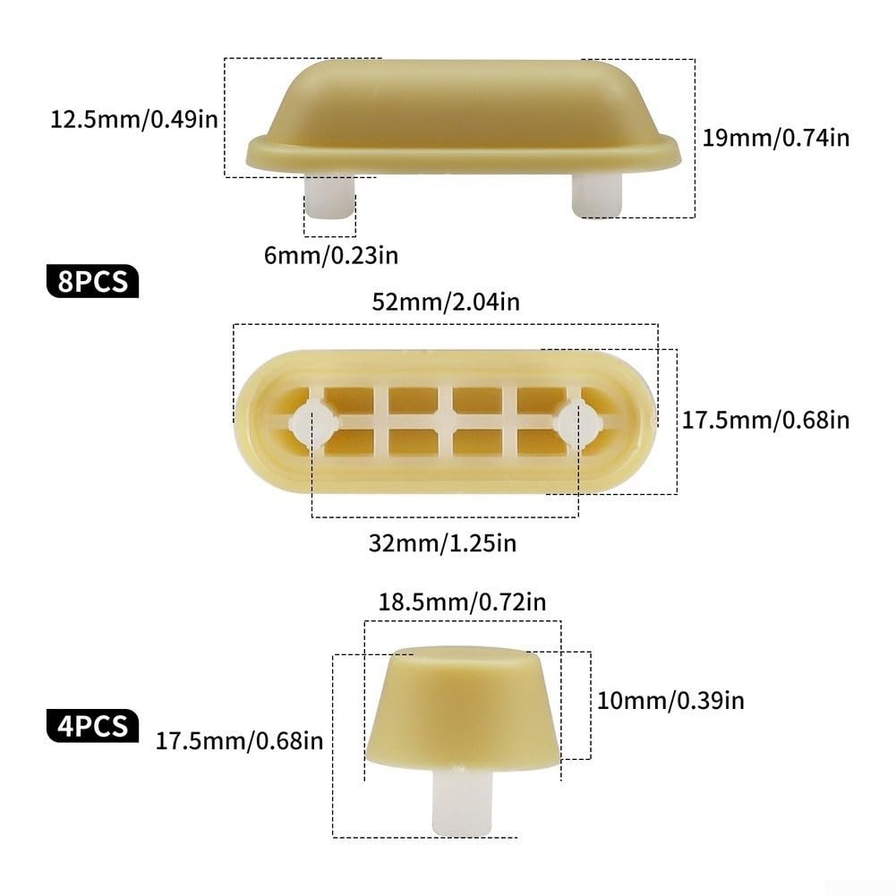 12x Amortiguadores Asiento Almohadillas Autoadhesivas Silenciosas Para Tapa para wc Baño Hogar Oficina